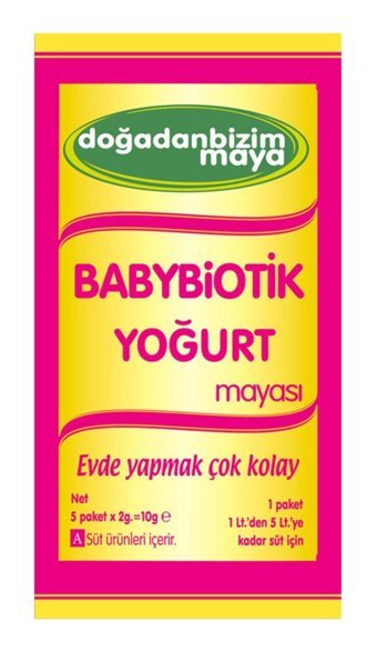 Doğadan Bizim Gıda Babybiotik Yoğurt Mayası 5x2 gr