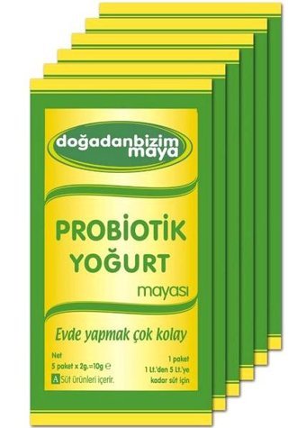 Doğadan Bizim Gıda Probiyotik Yoğurt Mayası 30x2 gr + Gıda Termometresi