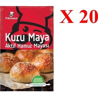 Pakmaya Glutensiz Aktif Kuru Hamur Mayası 20x100 gr