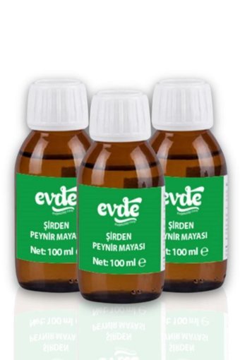 Evde Şirden Peynir Mayası 3x100 ml