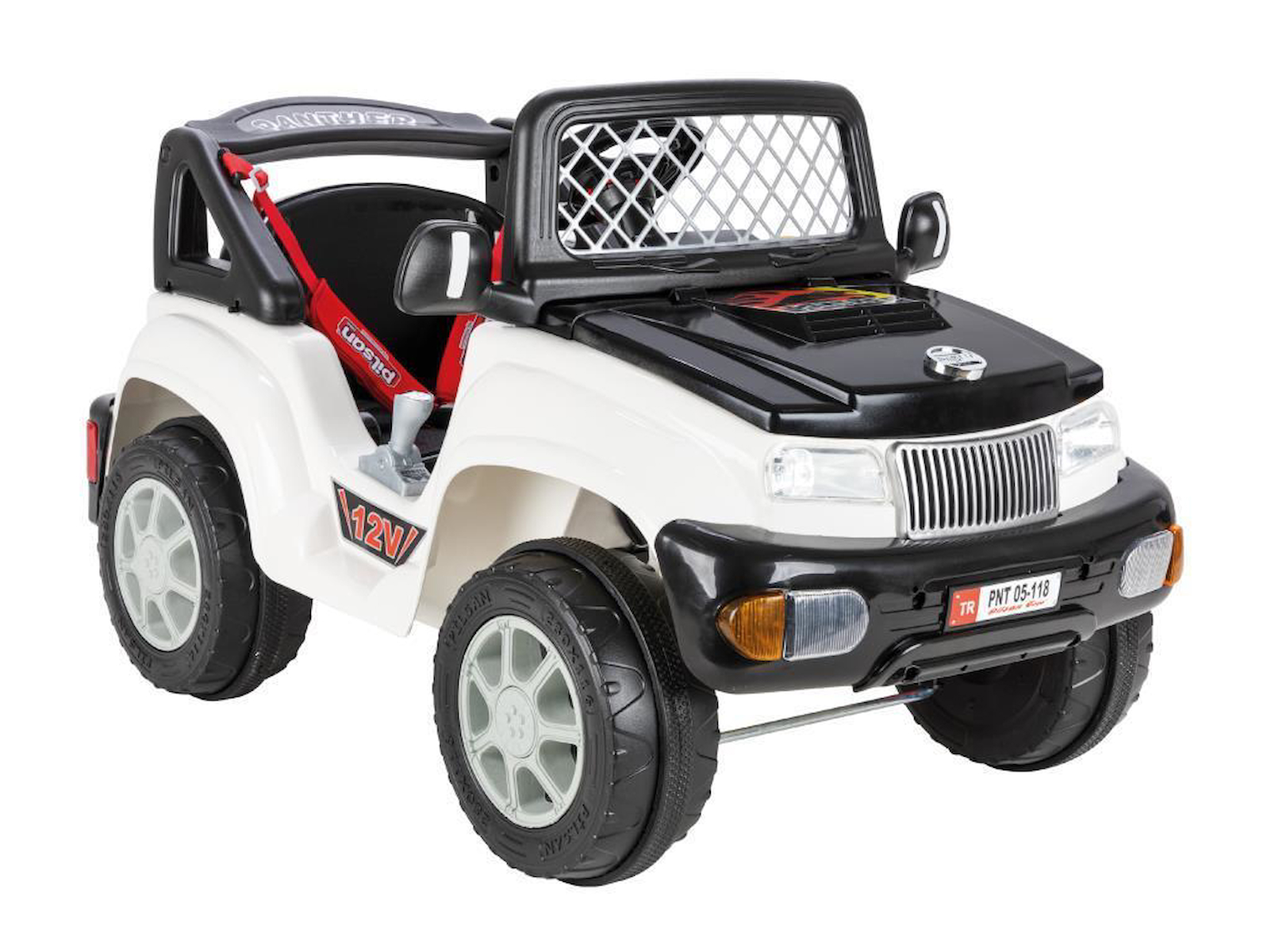 Pilsan Panther 12 V Tek Kişilik Akülü Araba Beyaz