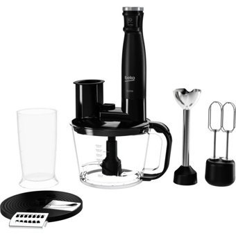 Beko RHB 5050 B 900 ml Plastik Turbolu Çift Bıçaklı 3'lü Büyük Blender Seti Siyah