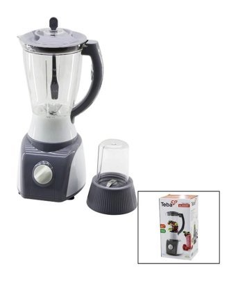 Teba TSW-1800 2500 ml Plastik 4 Bıçaklı İkili Büyük Smoothie Blender Siyah