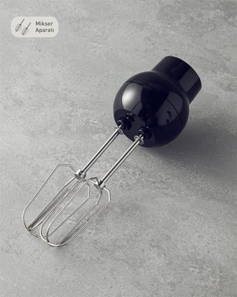 English Home MBS 3001 500 ml Plastik Turbolu 4 Bıçaklı 5'li Mini Blender Seti Siyah-Krom