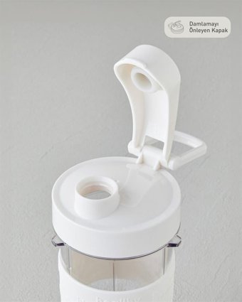 English Home KBL 3010 Shake Away 570 ml Plastik Kişisel Çift Bıçaklı Tekli Mini Smoothie Blender Beyaz