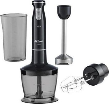 Arzum Pacco 1183 750 ml Plastik Turbolu Çift Bıçaklı 4'lü Büyük Blender Seti Siyah