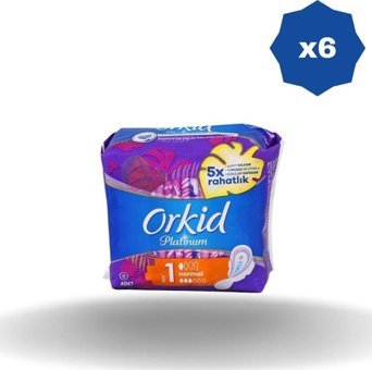 Orkid Platinum Normal 8'li Hijyenik Ped 6 Adet