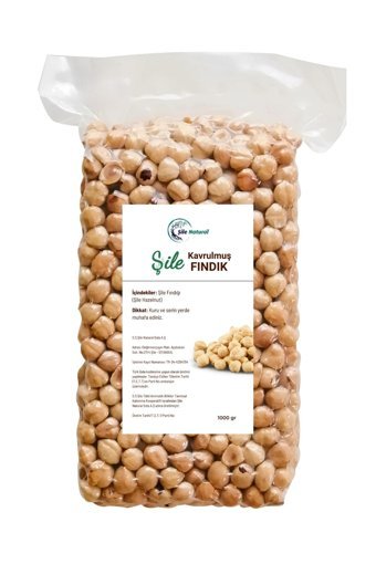 Şile Natural Çifte Kavrulmuş Tuzsuz Organik Tane İçi Fındık 1 kg