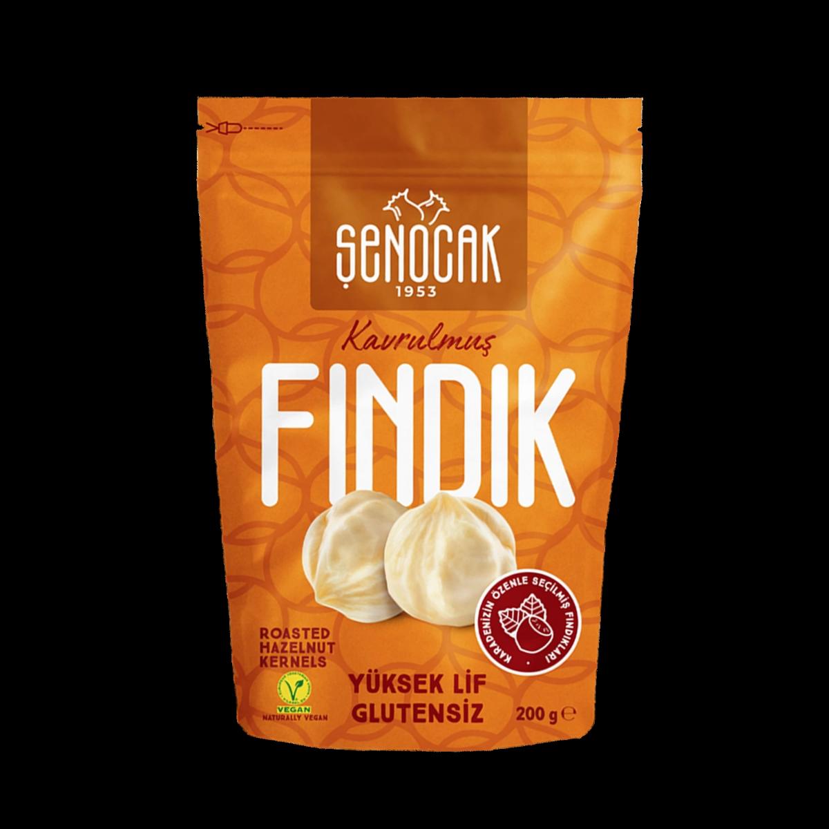 Şenocak Kavrulmuş Tuzsuz Tane İçi Fındık 200 gr