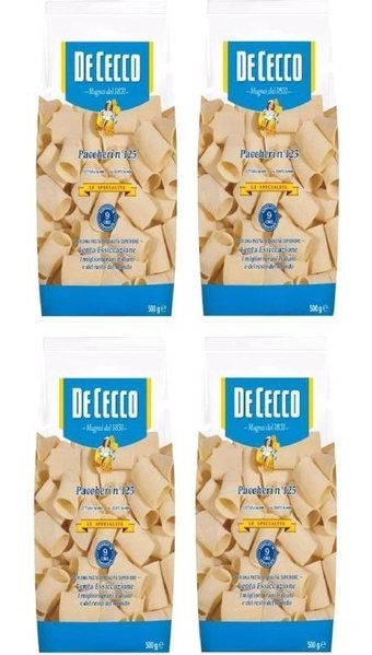 De Cecco Paccheri Makarna 4x500 gr