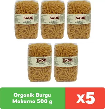 Sade Organik Burgu Makarna 5x500 gr