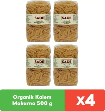 Sade Organik Kalem Makarna 4x500 gr