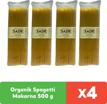 Sade Organik Spagetti Makarna 4x500 gr