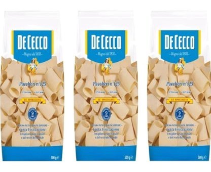 De Cecco Paccheri Makarna 3x500 gr