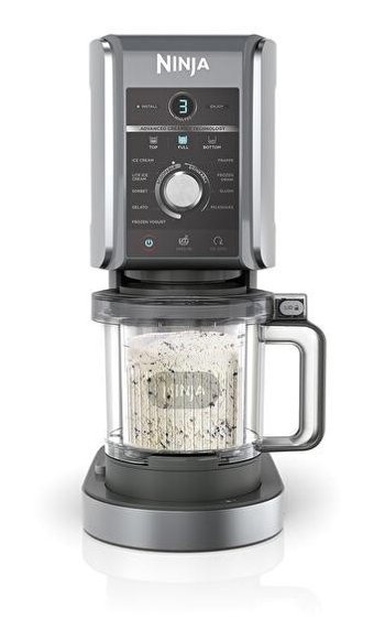Ninja Creami NC501EU 800 Watt Sorbe Yapan Dondurulmuş Yoğurt Yapan Gri Dondurma Makinesi