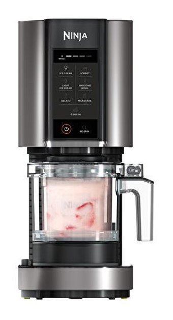 Ninja Creami NC300EU 800 Watt Sorbe Yapan Dondurulmuş Yoğurt Yapan Gri Dondurma Makinesi