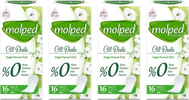 Molped Pure&soft 16'lı Normal Günlük Ped