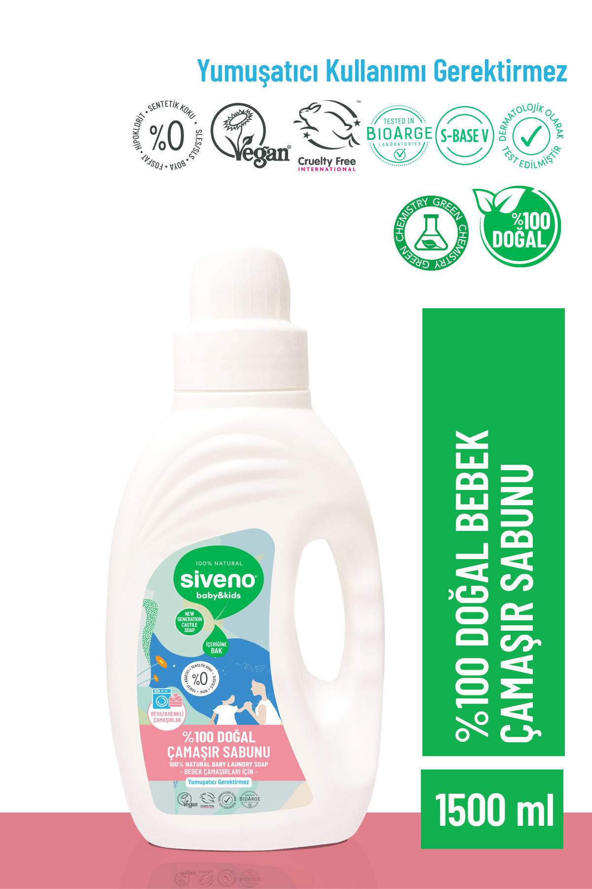Siveno Organik 1.5 lt Sıvı Çamaşır Deterjan