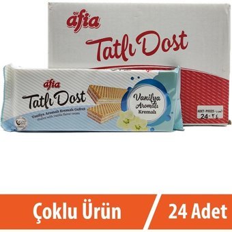 Afia Tatlı Dost Vanilyalı Gofret 24x140 gr