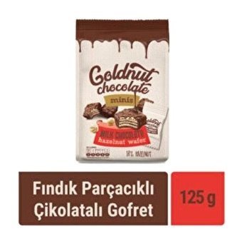 Goldnut Minis Çikolatalı Gofret 125 gr