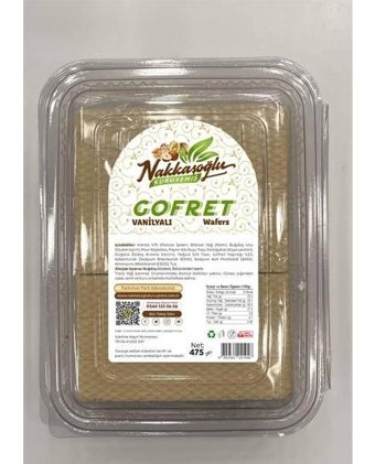 Nakkaşoğlu Kuruyemiş Vanilyalı Gofret 475 gr