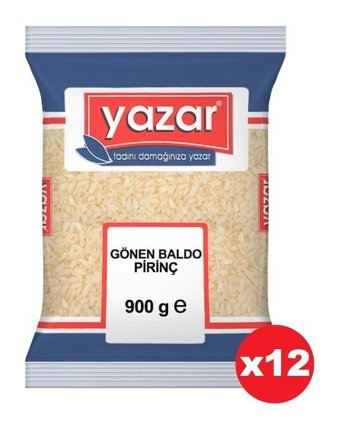 Yazar Baldo Pirinç 12x900 gr