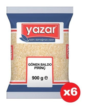 Yazar Baldo Pirinç 6x900 gr