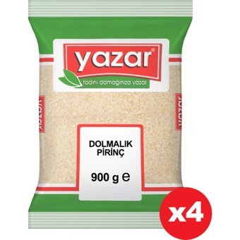 Yazar Dolmalık Pirinç 4x900 gr