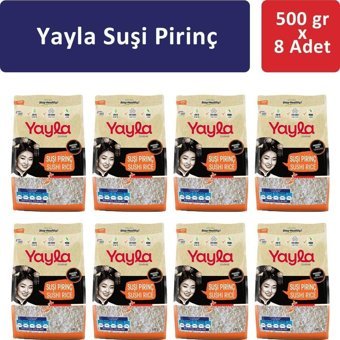 Yayla Sushi Pirinç 8x500 gr