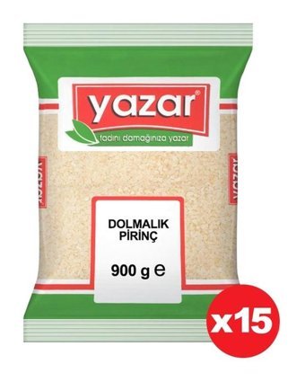 Yazar Dolmalık Pirinç 15x900 gr