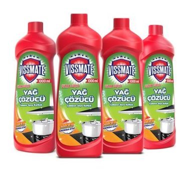 Vissmate Yağ Çözücü Mutfak Temizleyici 4x1 lt