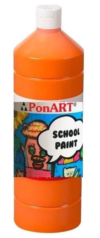 Ponart School Paint Turuncu 1 lt Guaj Boya