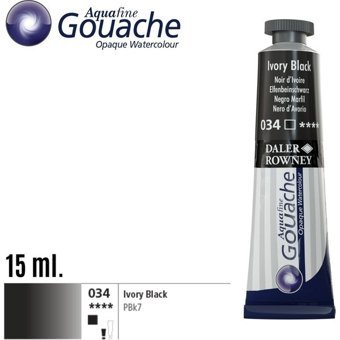 Depposıte 34 Tüp Siyah 15 ml Guaj Boya