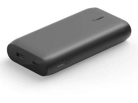 Belkin BPB012BTBK 20000 mAh Hızlı Şarj Dijital Göstergeli USB A & USB C Powerbank Siyah