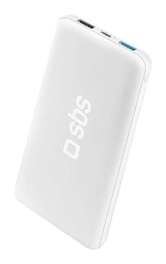 Sbs TTBB100002UFASTW 10000 mAh Hızlı Şarj Dijital Göstergeli USB Powerbank Beyaz