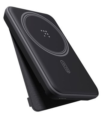 Voltme Magpak 5000 mAh Hızlı Şarj Mıknatıslı Dijital Göstergeli USB C Powerbank Siyah