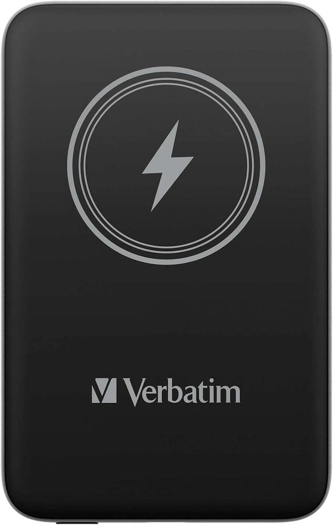 Verbatim Magsafe 32246 10000 mAh Hızlı Şarj Mıknatıslı Işıklı USB C Powerbank Siyah