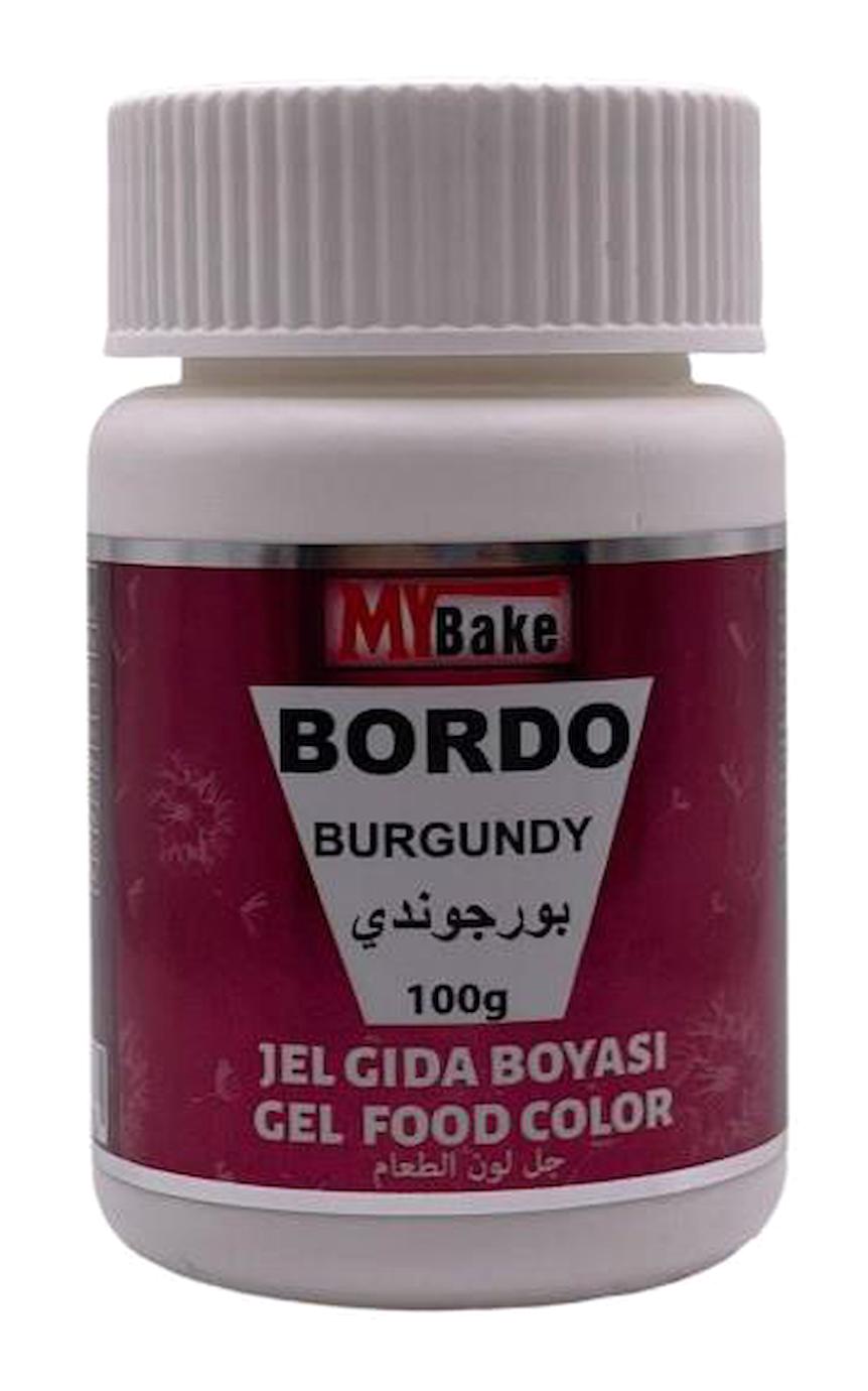 My Bake Bordo Su Bazlı Jel Gıda Boyası 100 gr