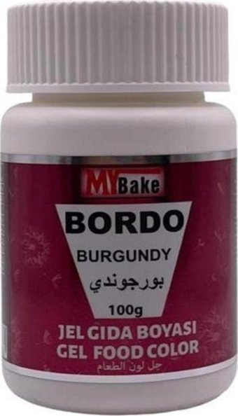 My Bake Bordo Su Bazlı Jel Gıda Boyası 100 gr