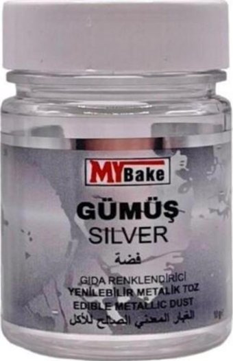 My Bake Gümüş Su Bazlı Toz Gıda Boyası 10 gr