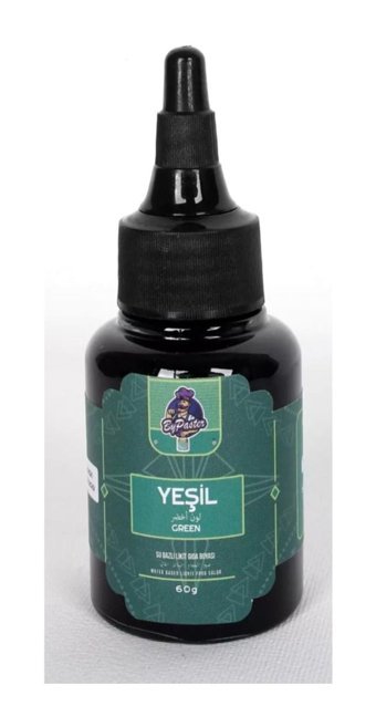 By Paster Yeşil Su Bazlı Sıvı Gıda Boyası 60 gr