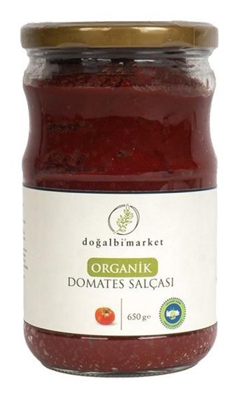 Doğal Bi Market Ev Yapımı Organik Hatay Domates Salçası 650 gr