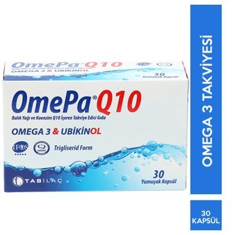TAB İlaç Omepa Q10 Omega 3 Balık Yağı Kapsül 30 Adet