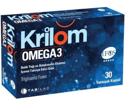 TAB İlaç Krilom Omega 3 Kapsül 30 Adet