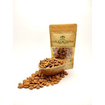 Şah Kuruyemiş Kavrulmuş Tuzlu Organik Tane Badem İçi 250 gr