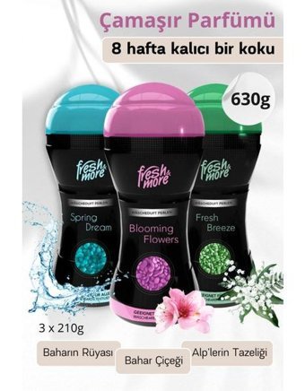 Fresh & More Karışık Granül Çamaşır Parfümü 3x210 gr