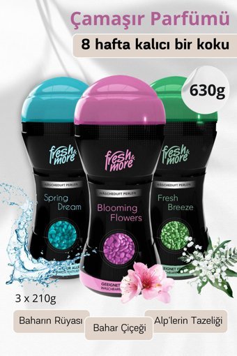 Fresh & More Karışık Granül Çamaşır Parfümü 3x210 gr