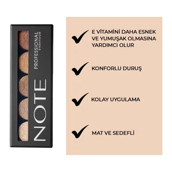 Note No:101 Toz Işıltılı Mat Saten Far Paleti