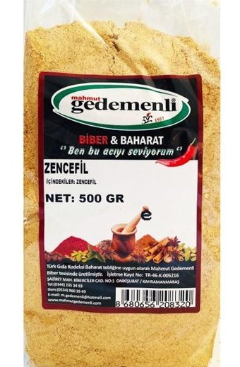 Gedemenli Toz Zencefil 500 gr
