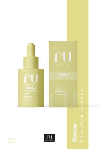 Ru Cosmetic Renew Retinollü Yaşlanma Karşıtı Kırışıklık Karşıtı Jel Yüz Serumu 30 ml